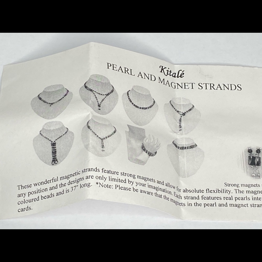 VINTAGE PEARL magnetic necklace/ bracelet - Picture 4 of 4